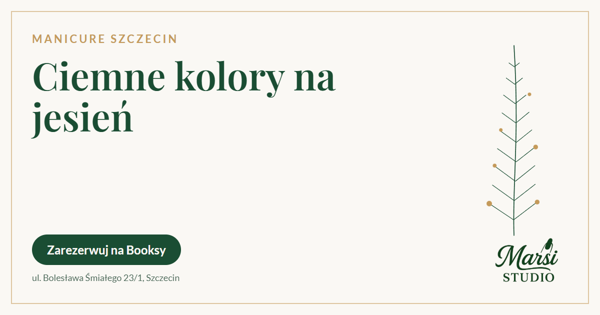 Jesienny french: ciemna linia i ciepłe odcienie zamiast białej kreski – Marsi Studio Szczecin
